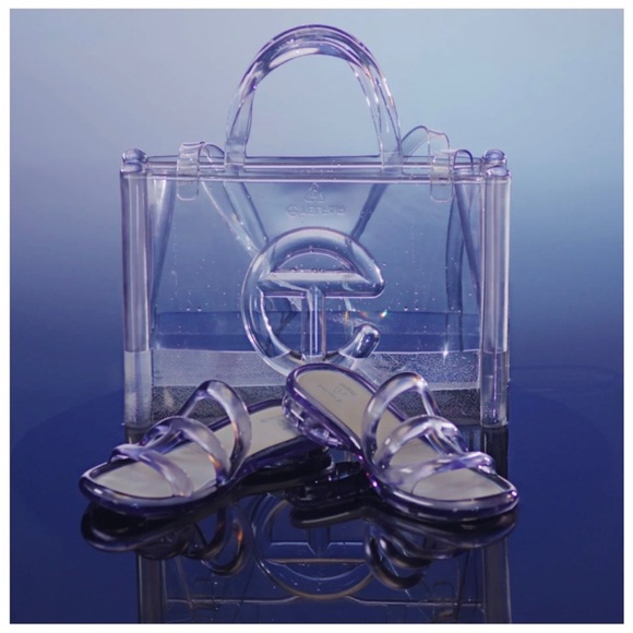 🦋NEW Melissa X Telfar Medium Jelly Shopper Clear🦋 - Picture 2 of 9